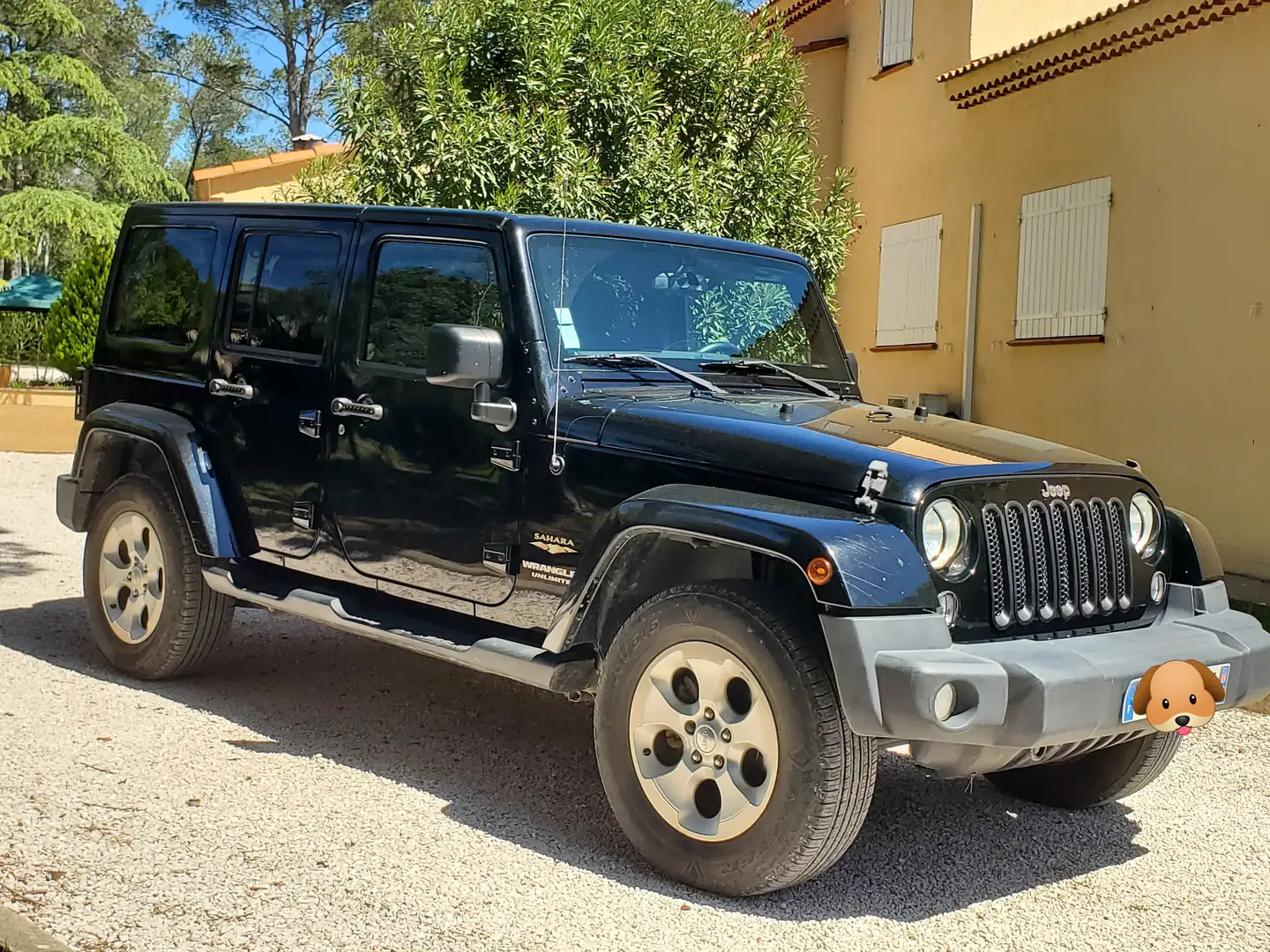 Jeep Wrangler Wrangler 2.8 CRD 200 Unlimited Sahara A Noir - 1