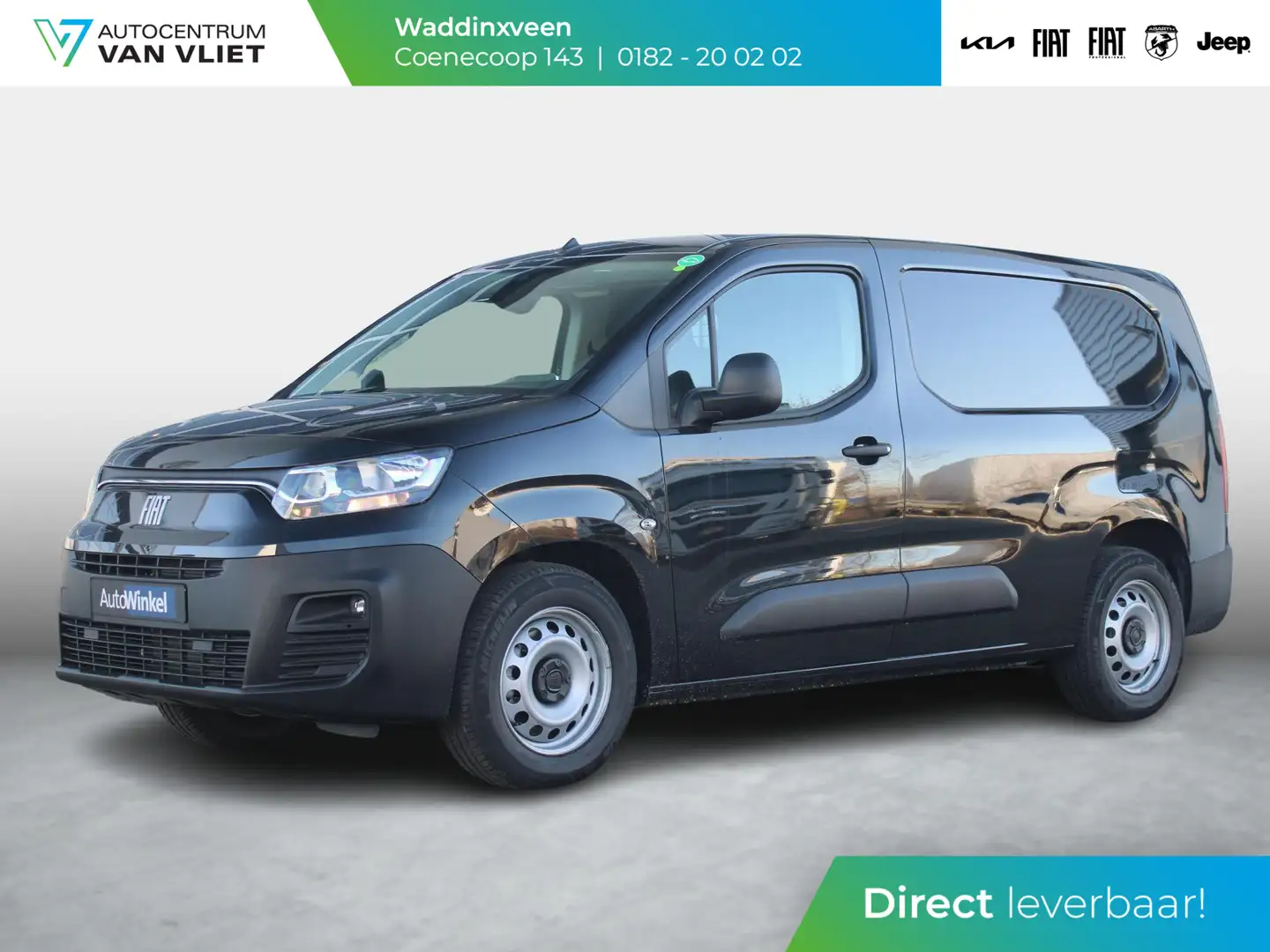 Fiat E-Doblo 136 L2 50 kWh Fiat E-Doblo 50 kWh 136 L2 | Uit voo Negru - 1