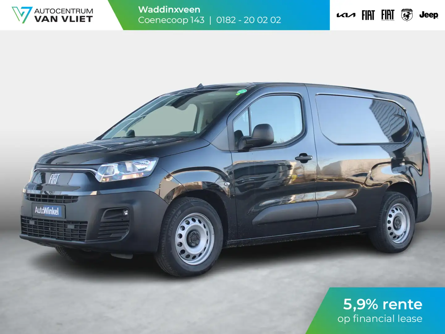 Fiat E-Doblo 136 L2 50 kWh Fiat E-Doblo 50 kWh 136 L2 | Uit voo Nero - 1