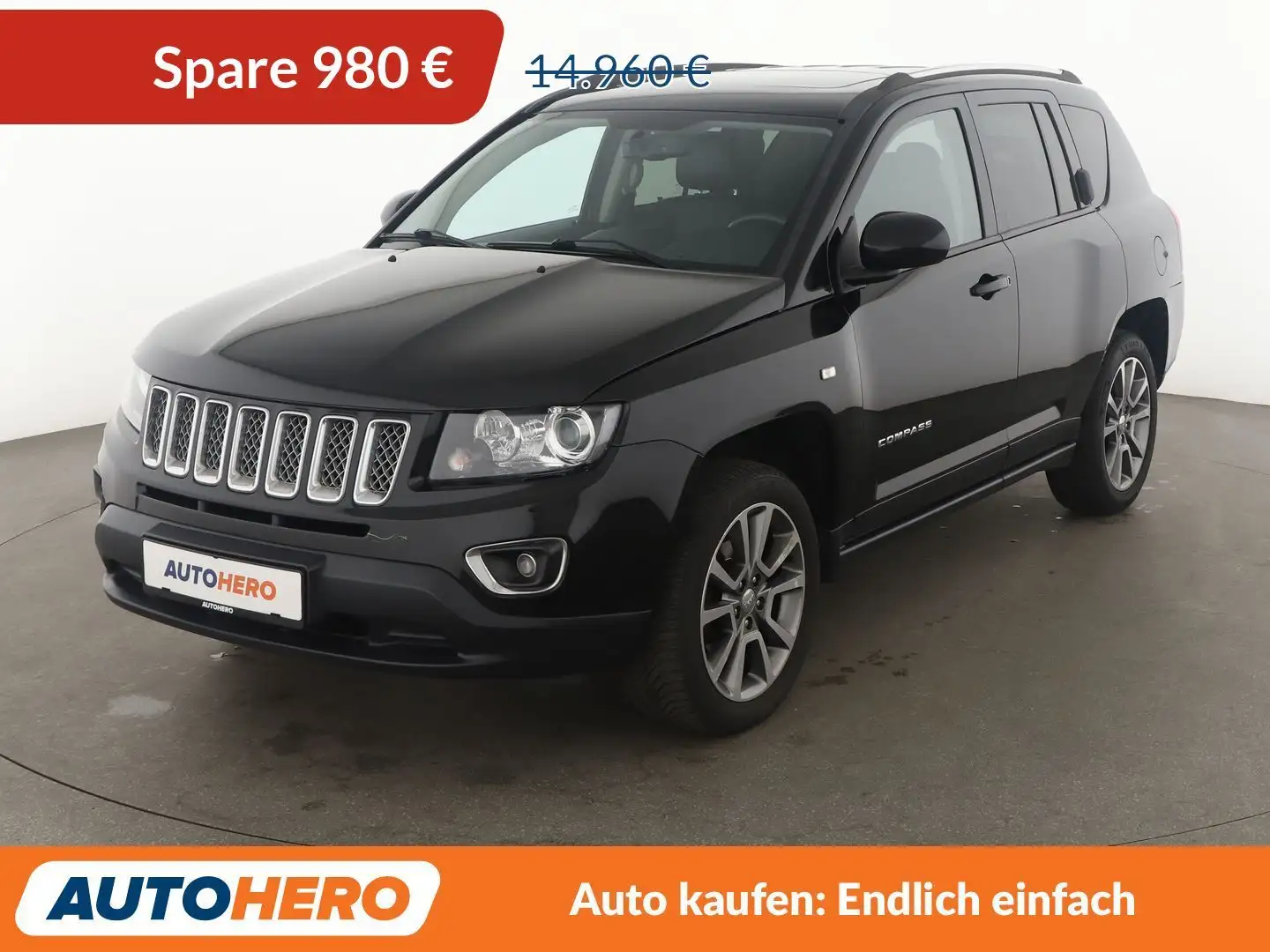 Jeep Compass 2.4 Limited 4x4 Aut*NAVI*TEMPO*CAM*SHZ*KLIMA* Noir - 1