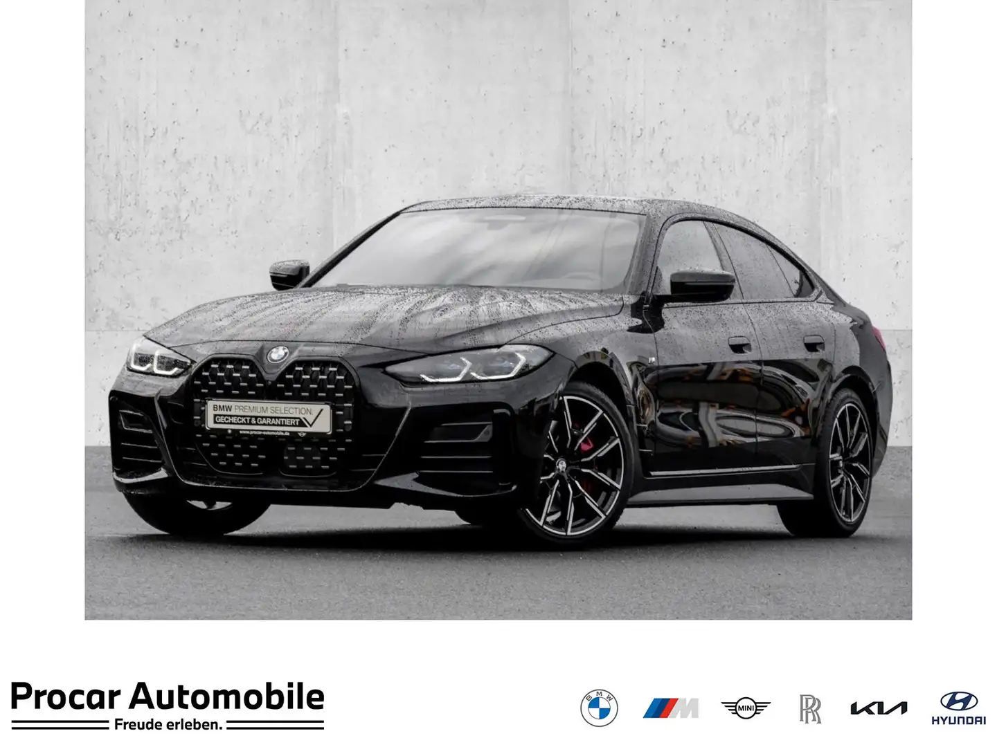 BMW 420 d M SPORT PRO+H/K+DA PROF+360° Noir - 1