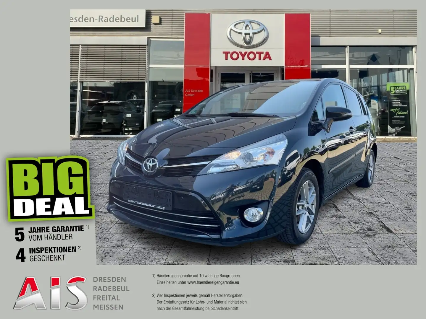 Toyota Verso 1.8 5-Sitzer SkyView Edition AHK*Pano*Navi Kék - 1