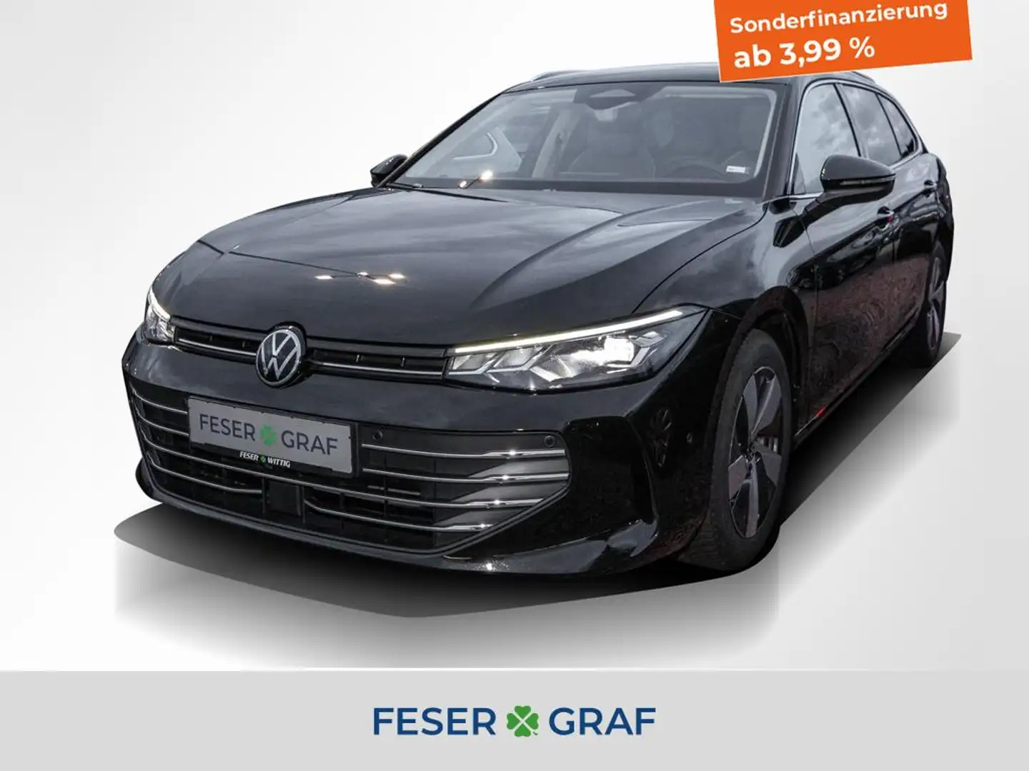 Volkswagen Passat Variant 1.5 TSI Business DSG AHK/Lenkrhz/Keyl/elHeckl Zwart - 1