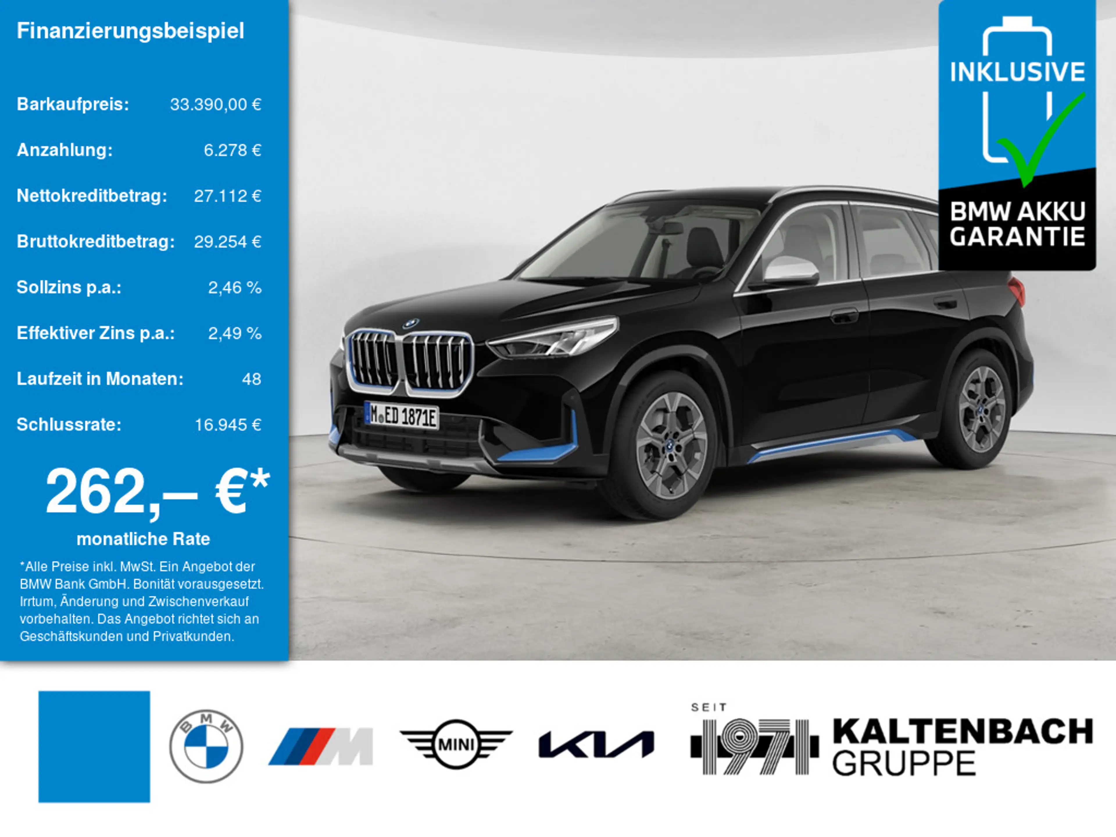 BMW iX1 xDrive30 xLine AHK LED NAVI KAMERA SHZ
