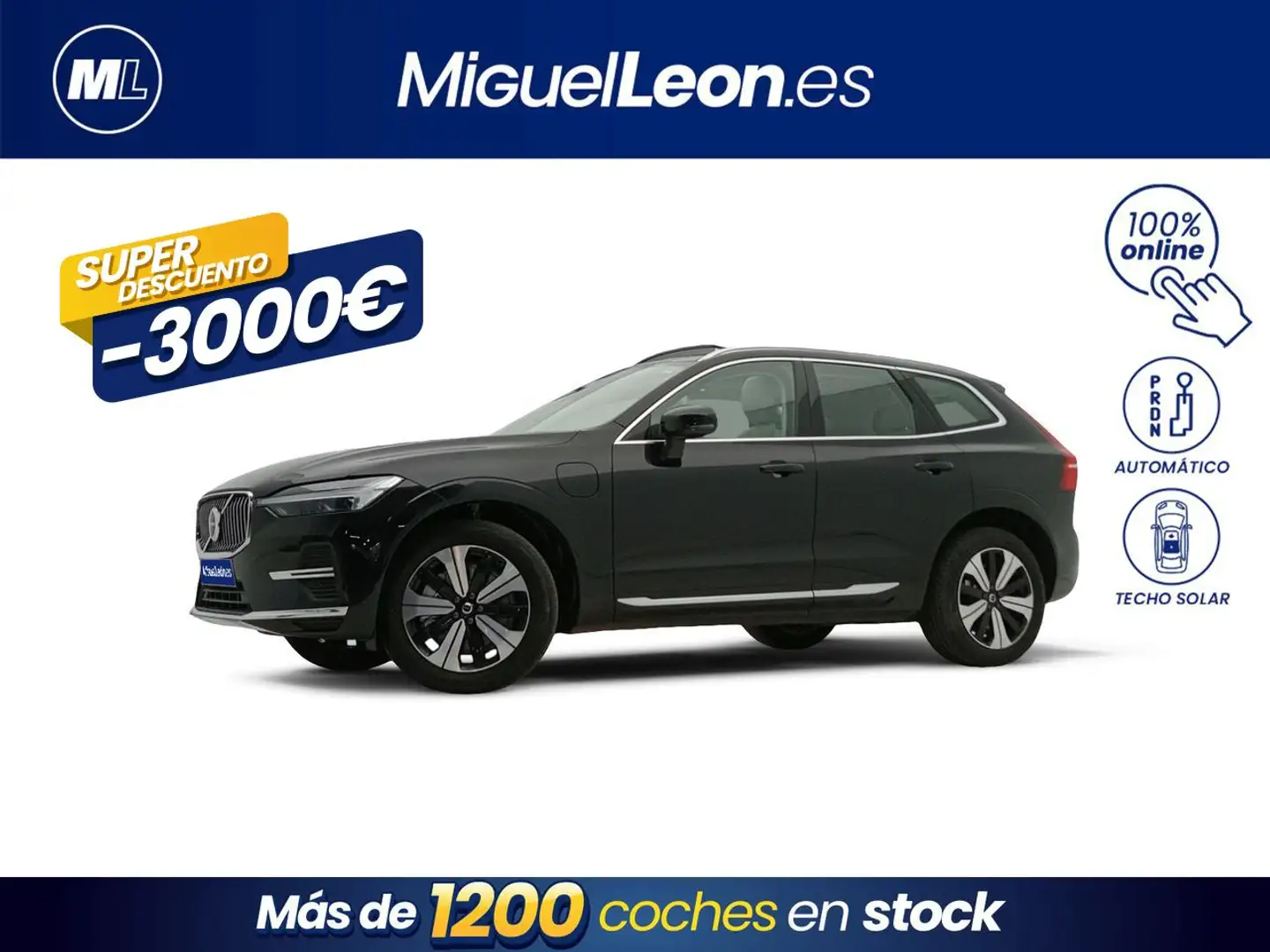 Volvo XC60 2.0 T6 AWD Recharge Plus Bright Auto Negro - 1