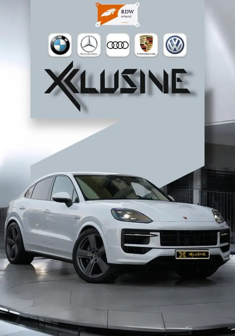 Porsche Cayenne Coupé SPORTDESIGN ACC LUFT PANO GARANTIE 02/2026 Wit - 1