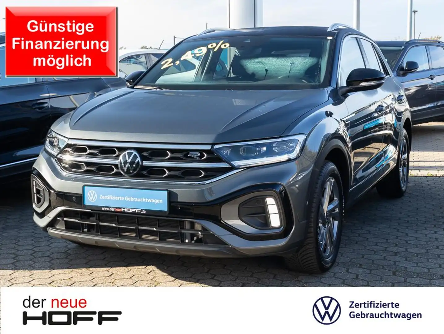 Volkswagen T-Roc 1.5 TSI DSG R-Line 2,49% AHK Kamera Navi Gris - 1