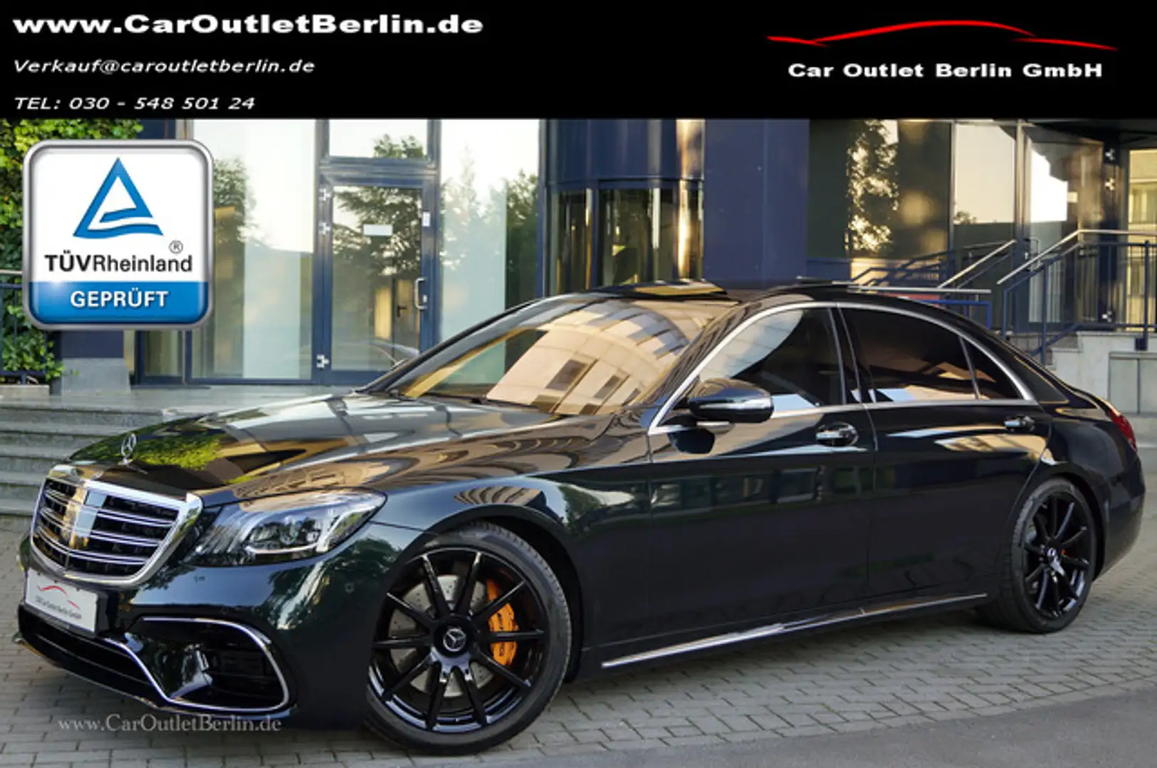 Mercedes-Benz S 500 L S63 AMG Umbau Fondentertainment Voll HUD Groen - 1