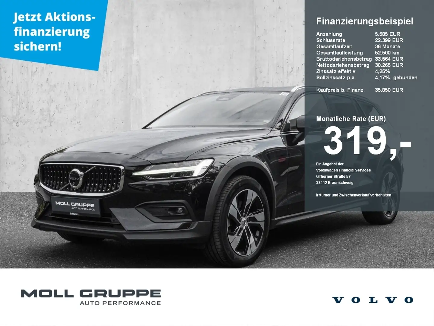 Volvo V60 Cross Country B4 AWD Plus Pano Harman/Kardon 360Grad Schwarz - 1