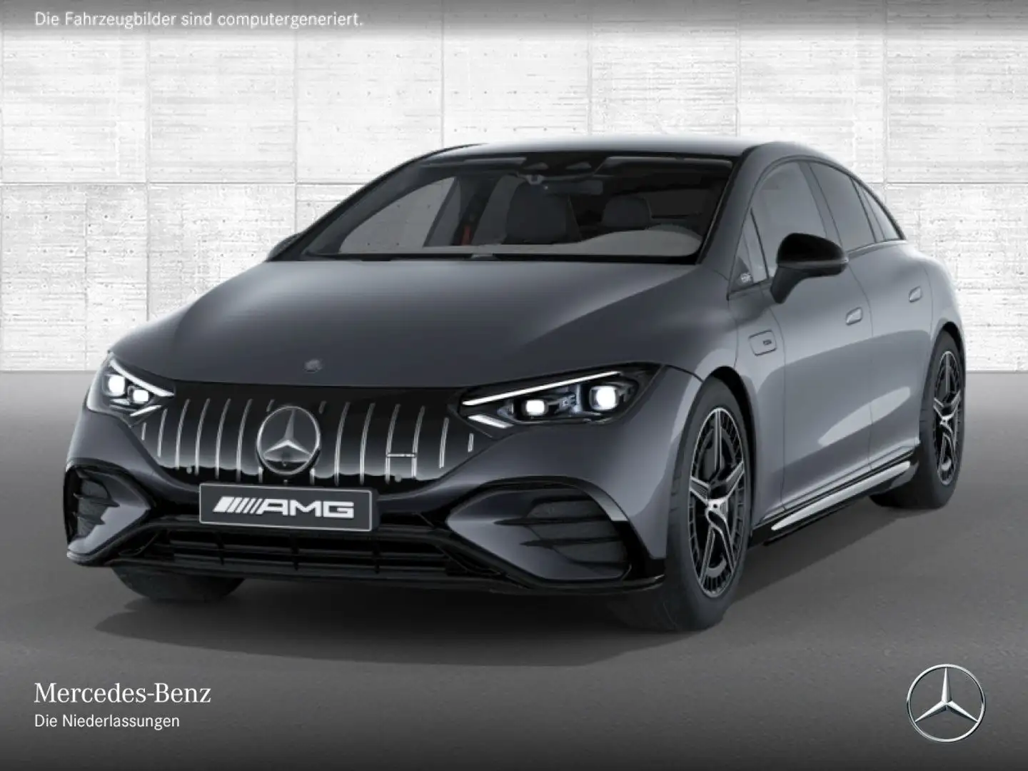 Mercedes-Benz EQE 53 AMG 4M Fahrass 360° Distr. Sitzklima Night Grau - 2