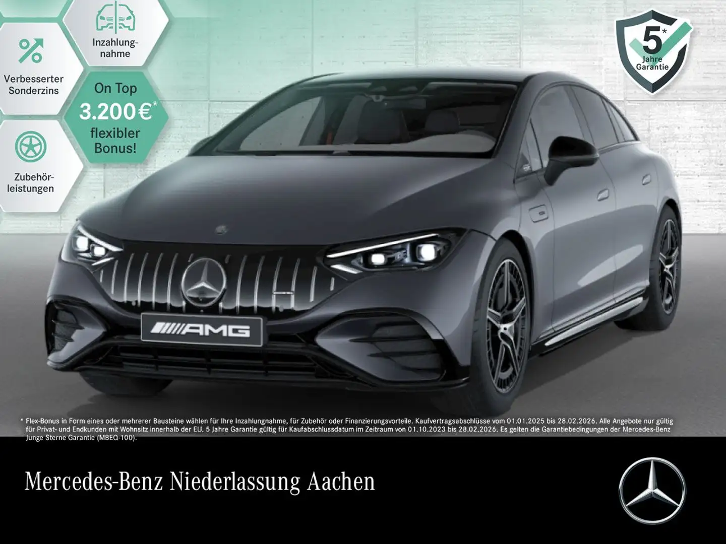 Mercedes-Benz EQE 53 AMG 4M Fahrass 360° Distr. Sitzklima Night Grau - 1