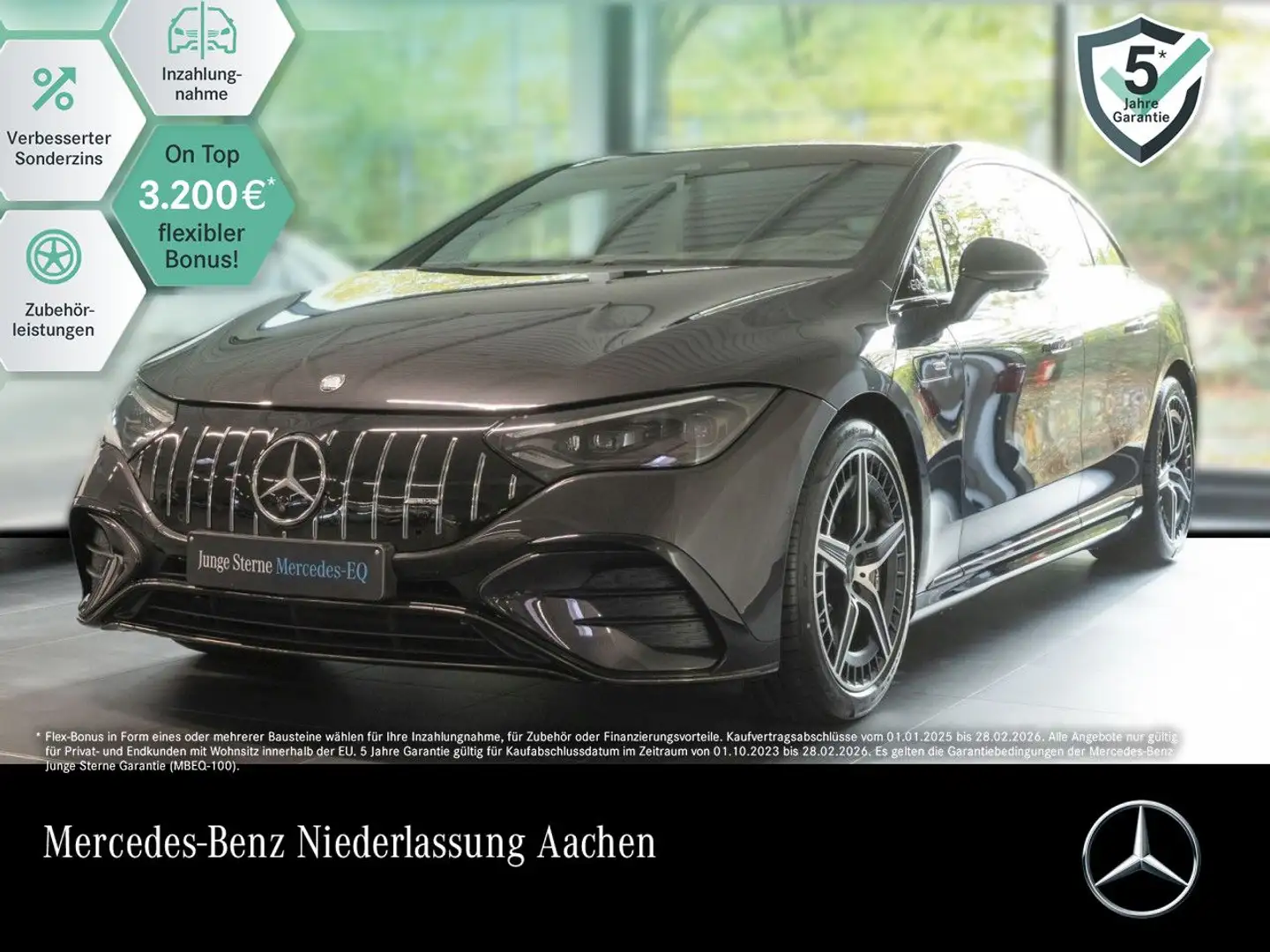 Mercedes-Benz EQE 53 AMG 4M Fahrass 360° Distr. Sitzklima Night Gris - 1