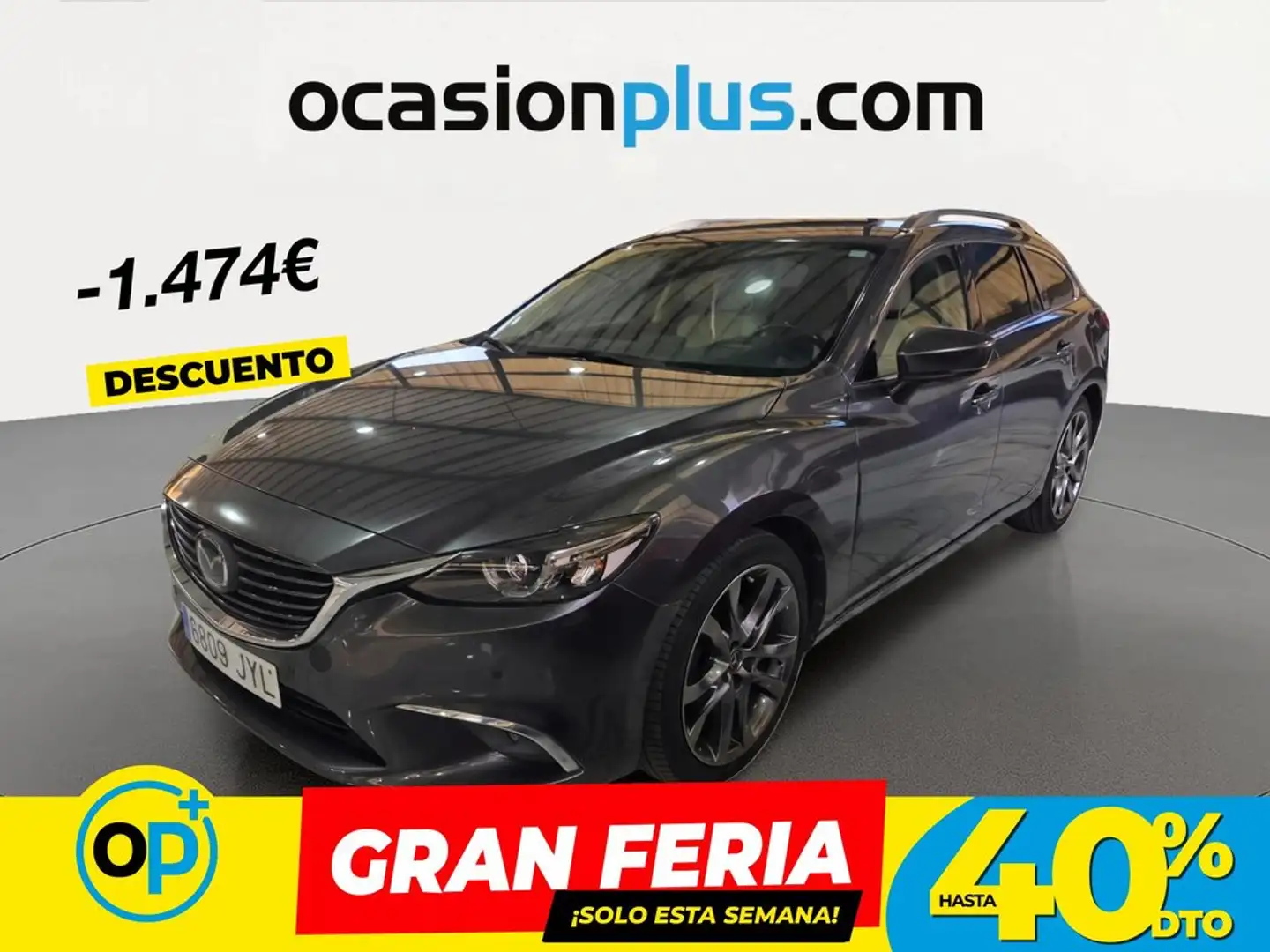 Mazda 6 W.2.5 Lux.+Prem.W.+Trav.+SR(Navi) Gris - 1