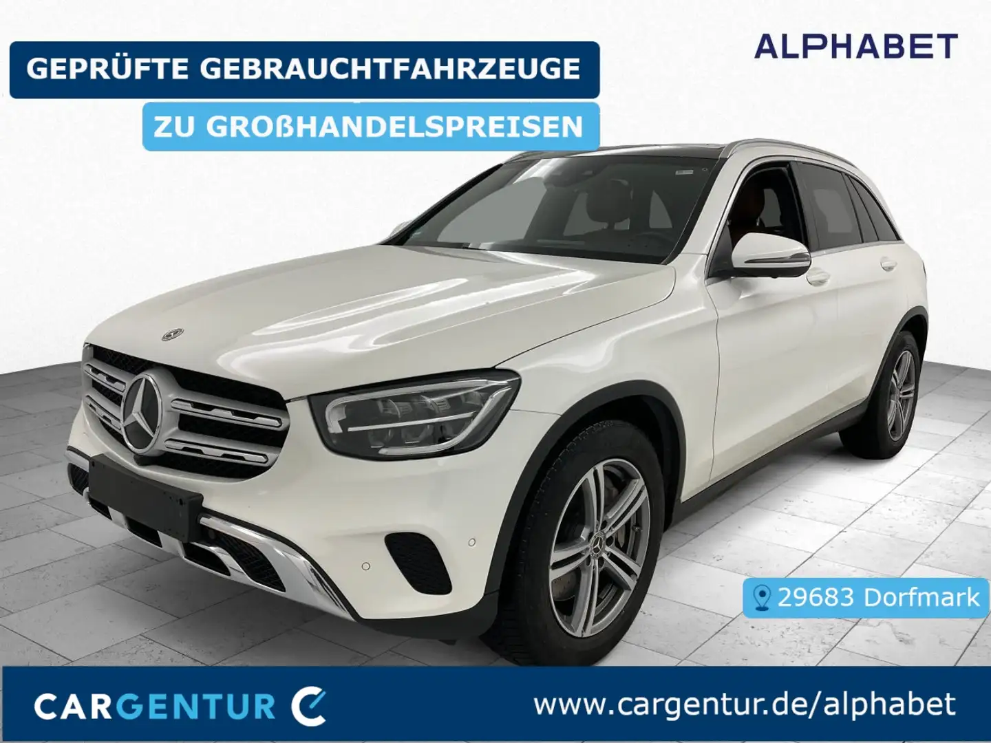 Mercedes-Benz GLC 400 d 4Matic 360° Pano S-Dach SpoSi ACC BLIS Weiß - 1