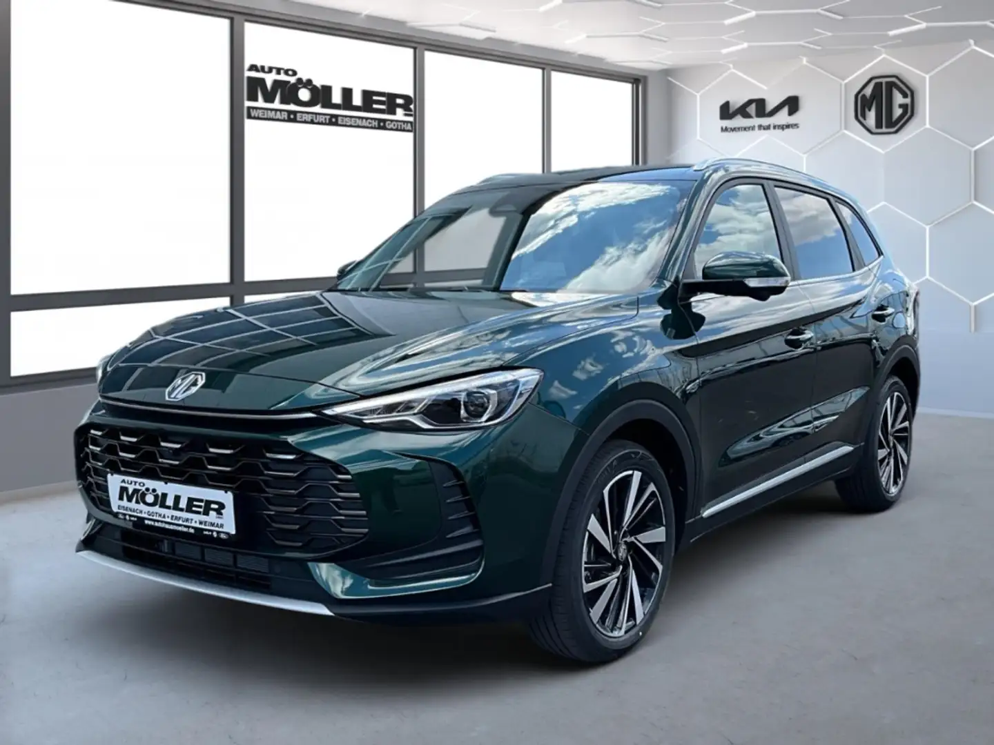 MG ZS Hybrid+ Luxury 360°Kam. el. Sitz Leder Kamera LED Grün - 2