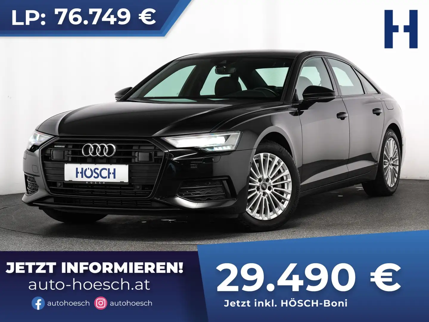 Audi A6 50 TFSI e quattro MILANO LEDER BLACK AHK ACC ++ Schwarz - 1