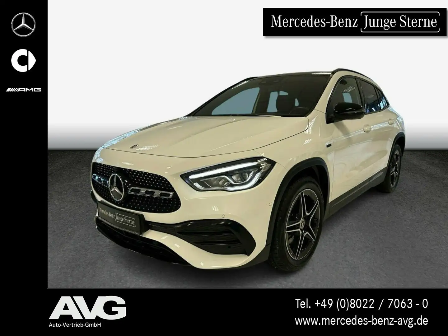 Mercedes-Benz GLA 250 GLA 250e AMG MBUX|PANO|NIGHT|LED|CarPlay|RFK|19" Weiß - 1