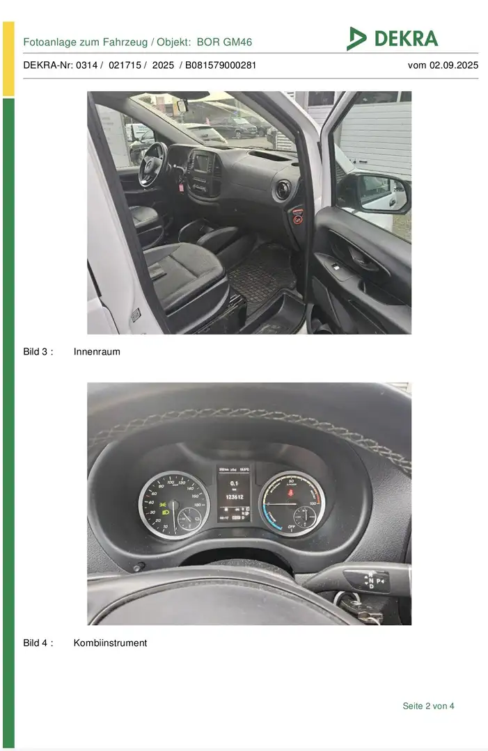 Mercedes-Benz Vito eVito Tourer Extralang PRO*Top Angebot*Garantie Weiß - 2