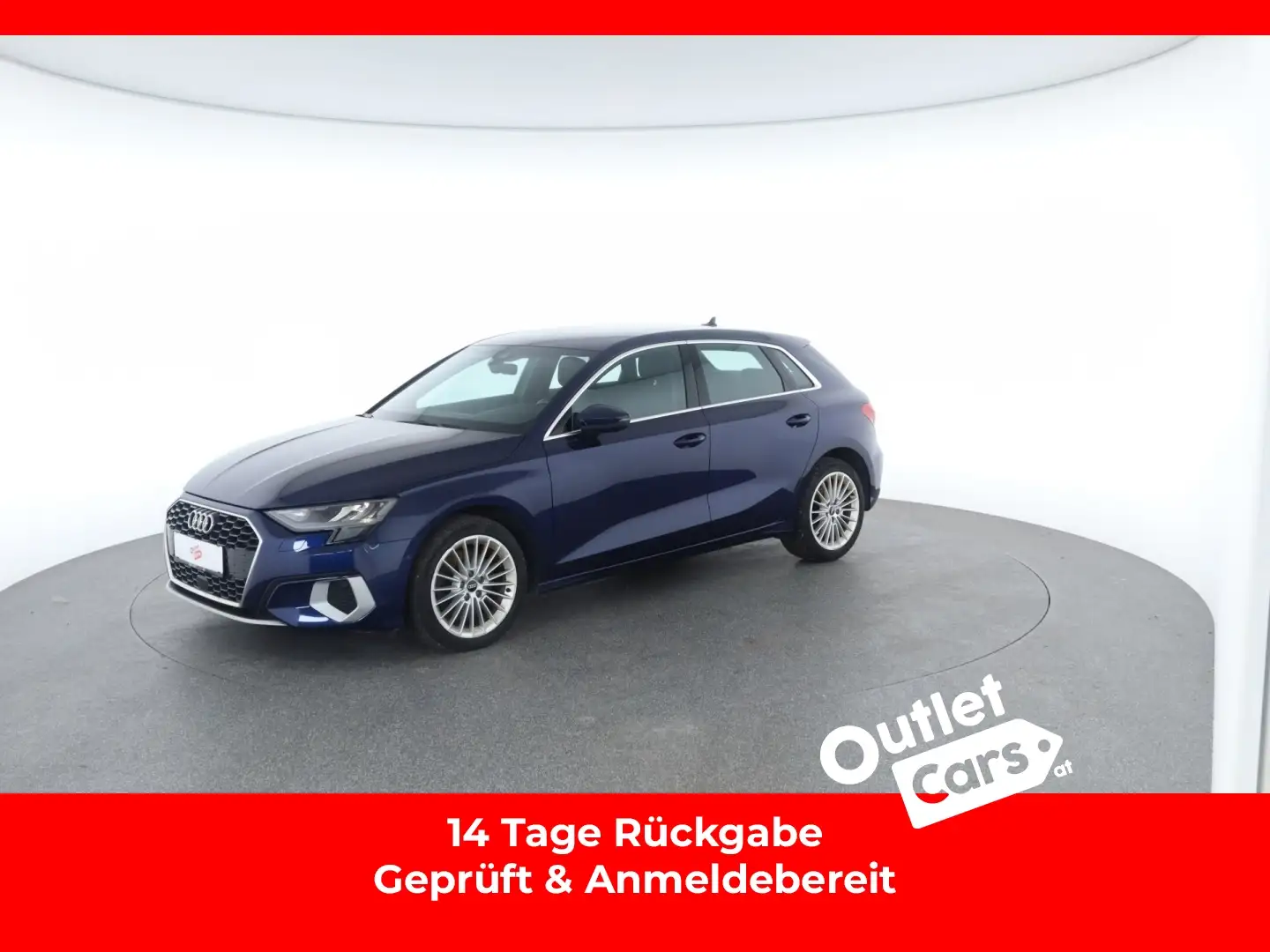 Audi A3 Sportback 35 2.0 TDI advanced LEDER+NAVI+RFK Blau - 1