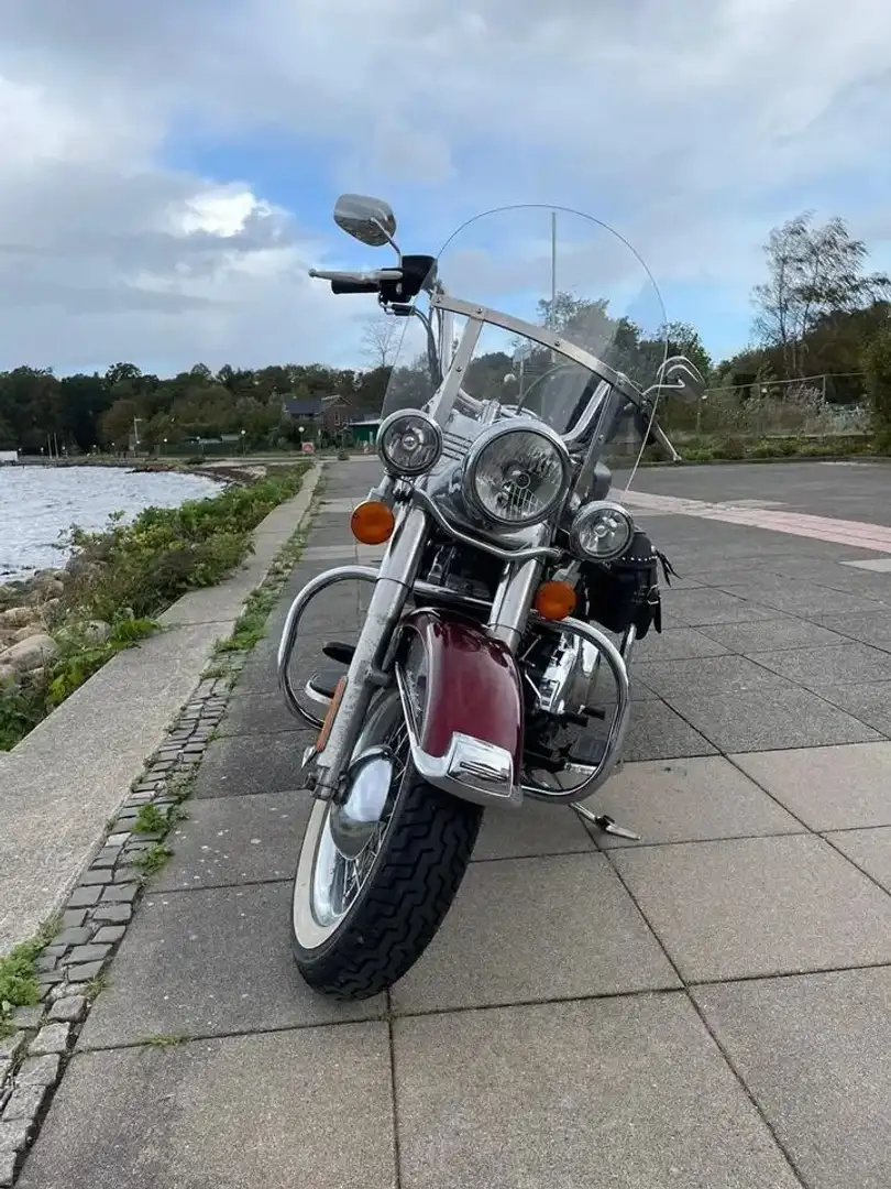 Harley-Davidson Heritage Softail FLSTC Piros - 2