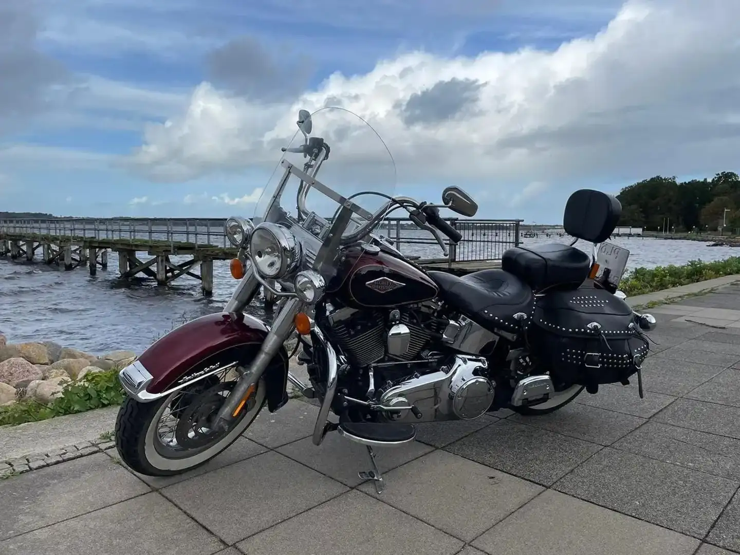 Harley-Davidson Heritage Softail FLSTC Piros - 1