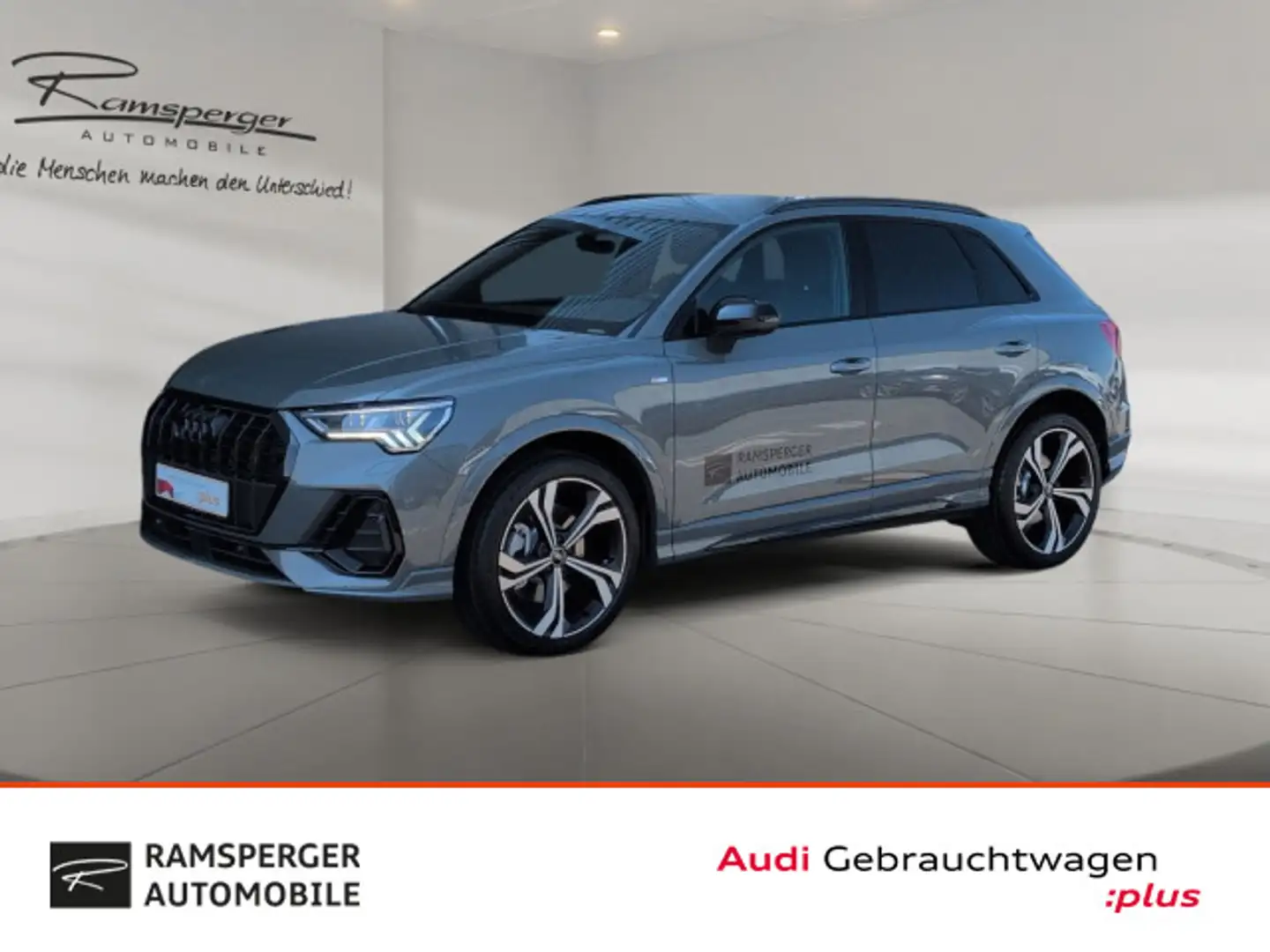 Audi Q3 S line 40 TDI quattro Matrix ACC Kamera Navi Gris - 1