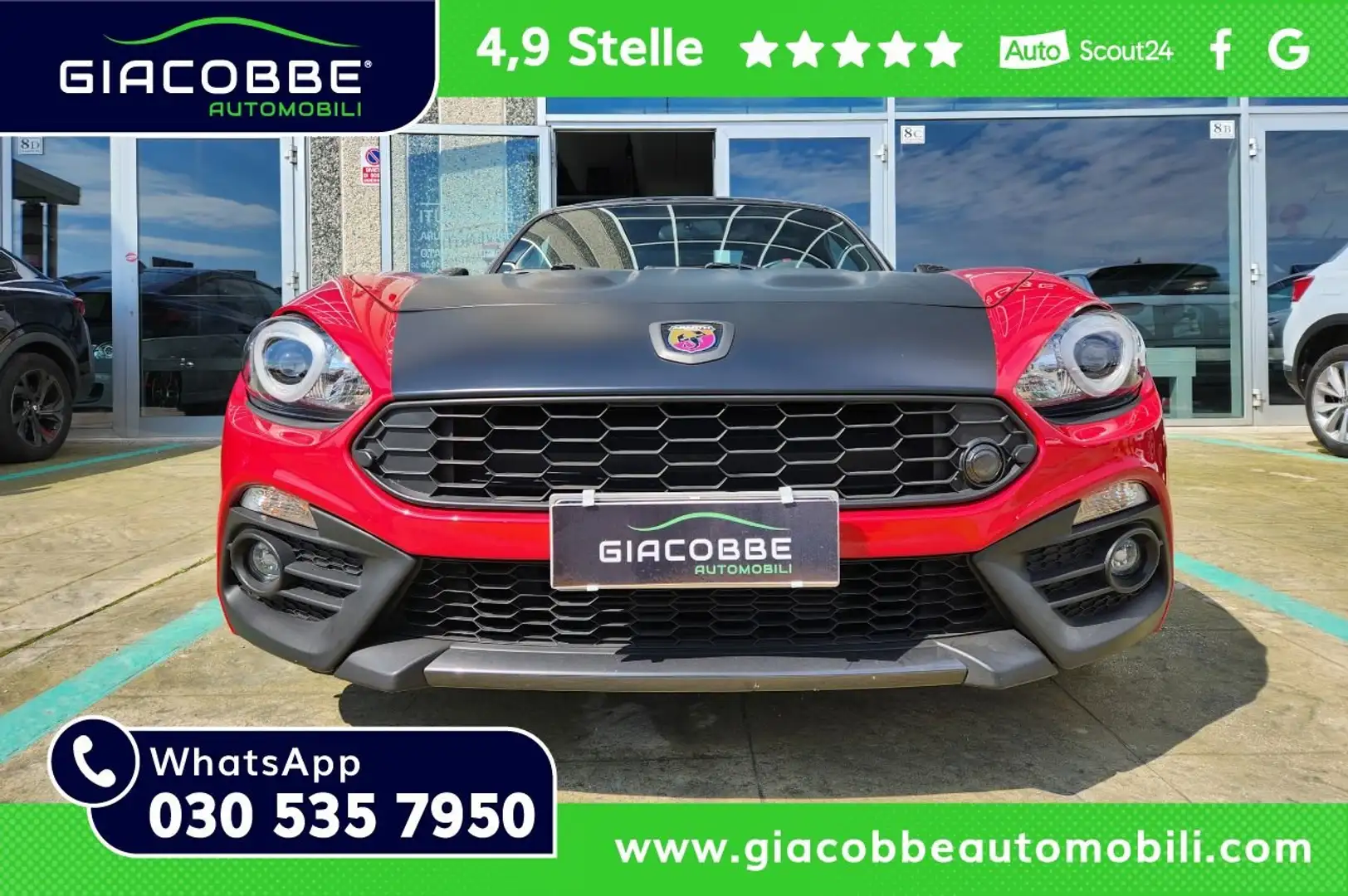 Abarth 124 Spider 1.4 t. m.air 170cv my18✨PRONTA CONSEGNA✨ Rosso - 1
