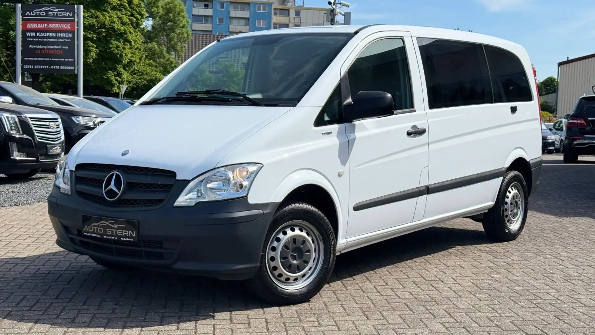 Mercedes-Benz Vito 110 CDI Kompakt KLIMA SHZ PDC 5-SITZER Blanc - 1