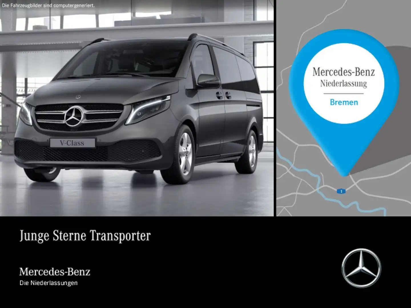 Mercedes-Benz V 250 d EDITION+SportP+9G+LED+Kamera+Klimaautom Grau - 1