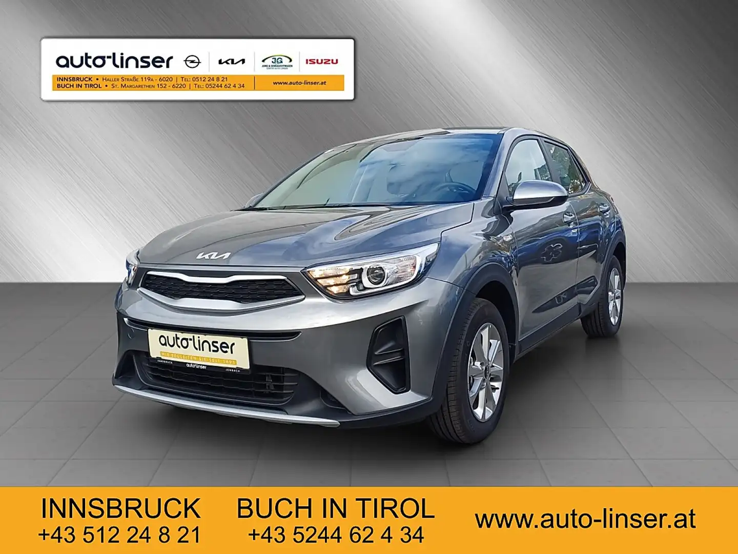 Kia Stonic 1,0 TGDI GPF ISG Titan Grau - 1