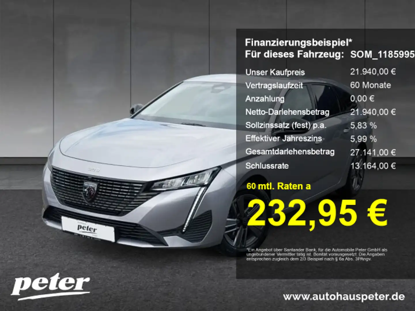 Peugeot 308 308 SW Allure 130 +360°Kamera+Klima+Keyless+ Gris - 1