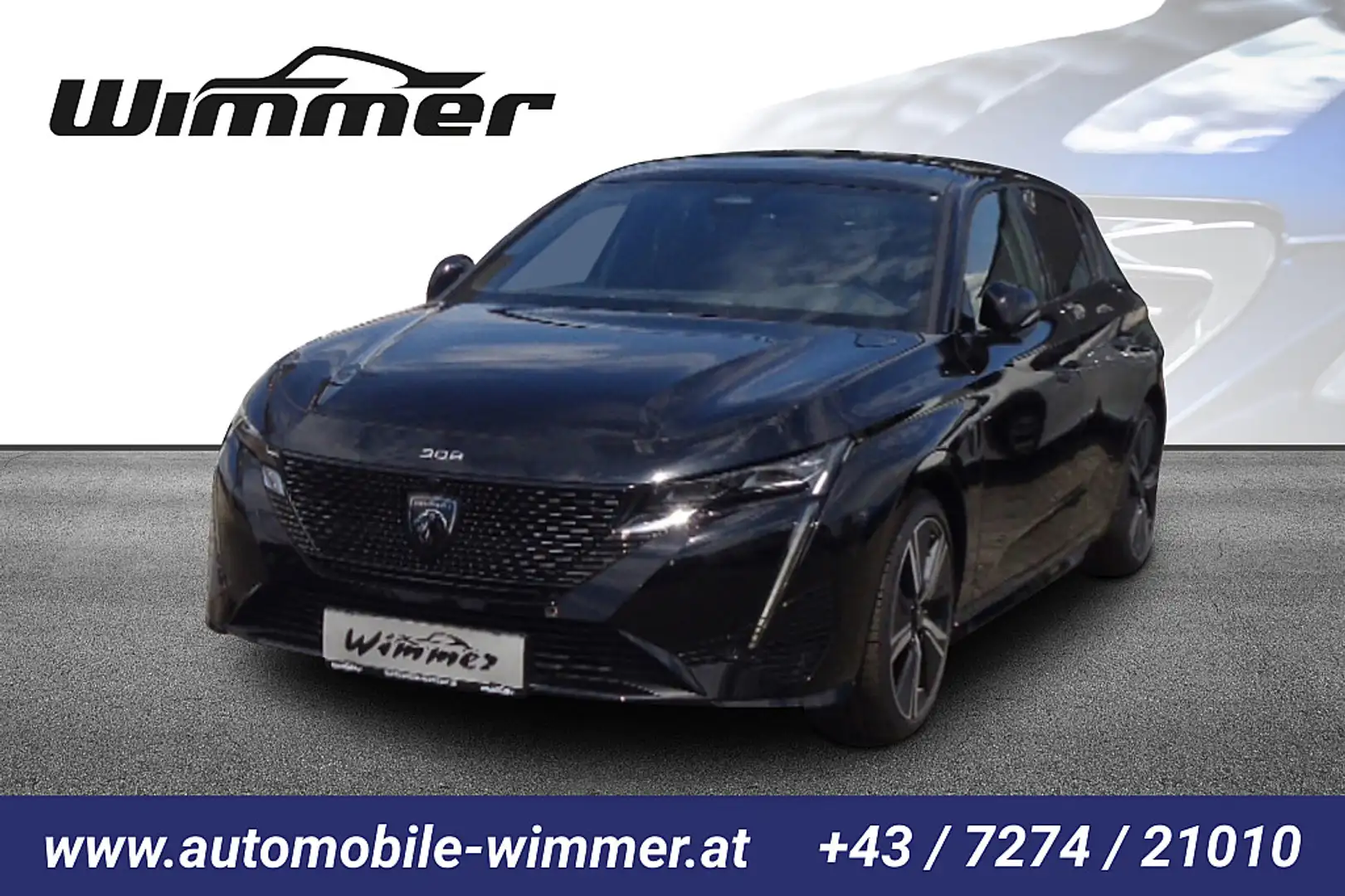Peugeot 308 Hybrid 180 e-EAT8 GT GT, Voll Leder, Schiebedach Schwarz - 1