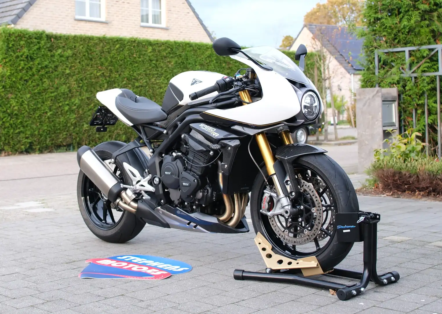 Triumph Speed Triple 1200 RR Crystal white storm 85 Kw Wit - 1