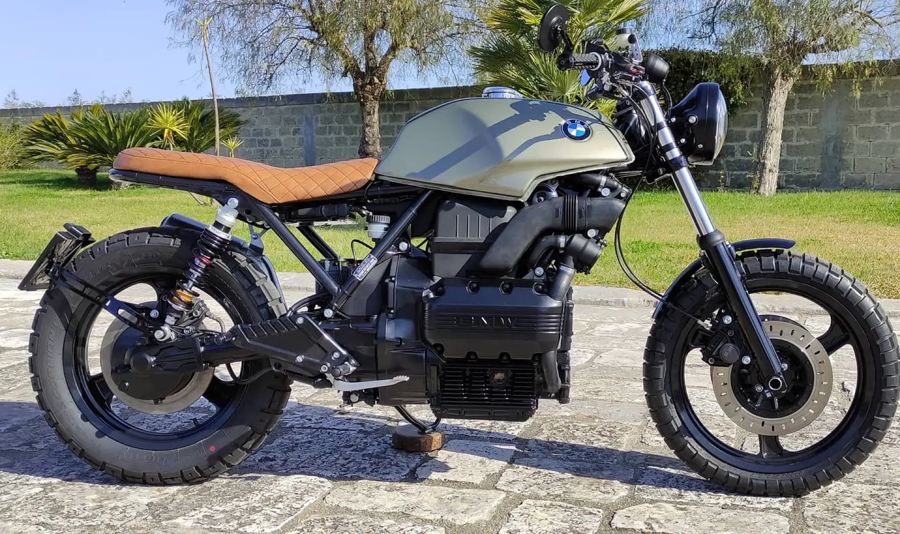 BMW K 75 S custom Groen - 2