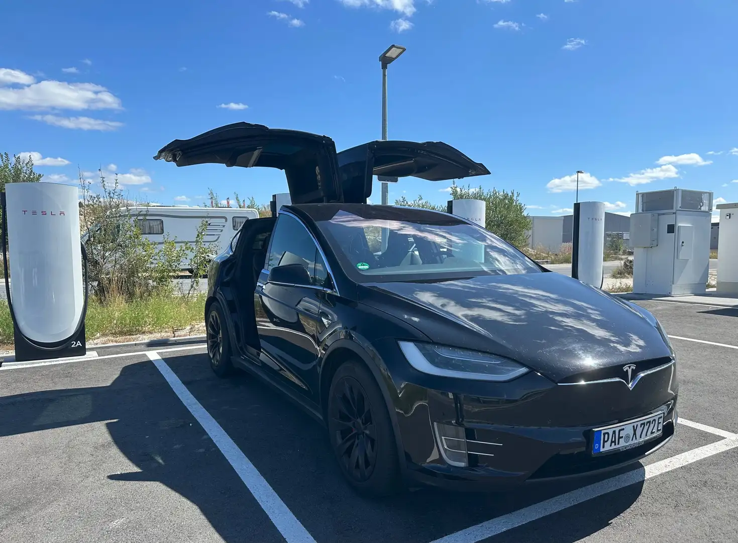 Tesla Model X P90DL All BlacK*Gratis Supercharger Lebenszeit*22" Nero - 1