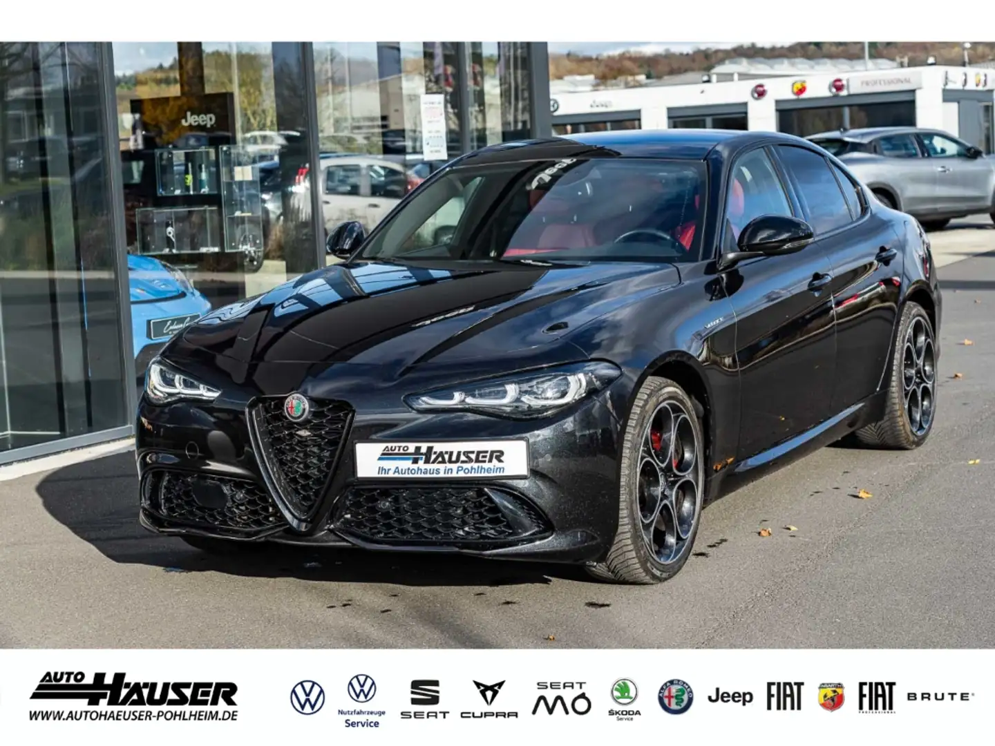 Alfa Romeo Giulia Veloce 2.0 Turbo AT8 Q4 PANO HARMAN-KARDON MEMORY Noir - 1