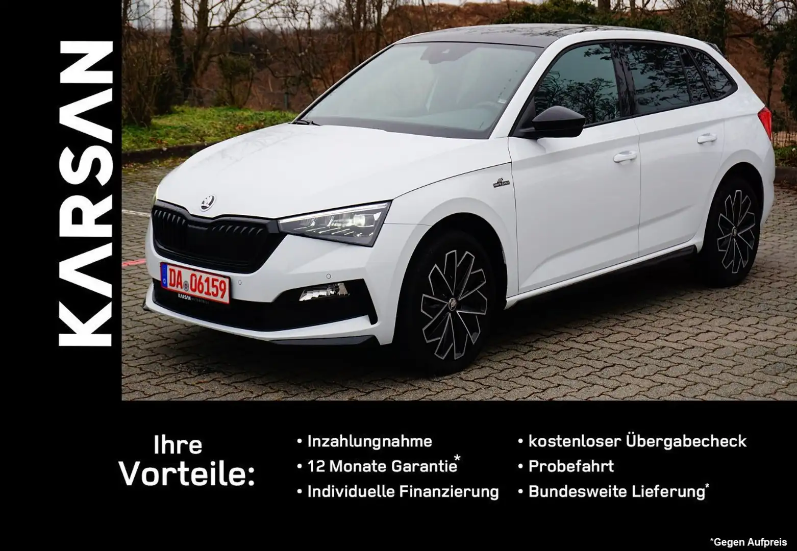 Skoda Scala Monte Carlo/PANORAM/XENON/NAVI/PDC/SHZ/LED Weiß - 1