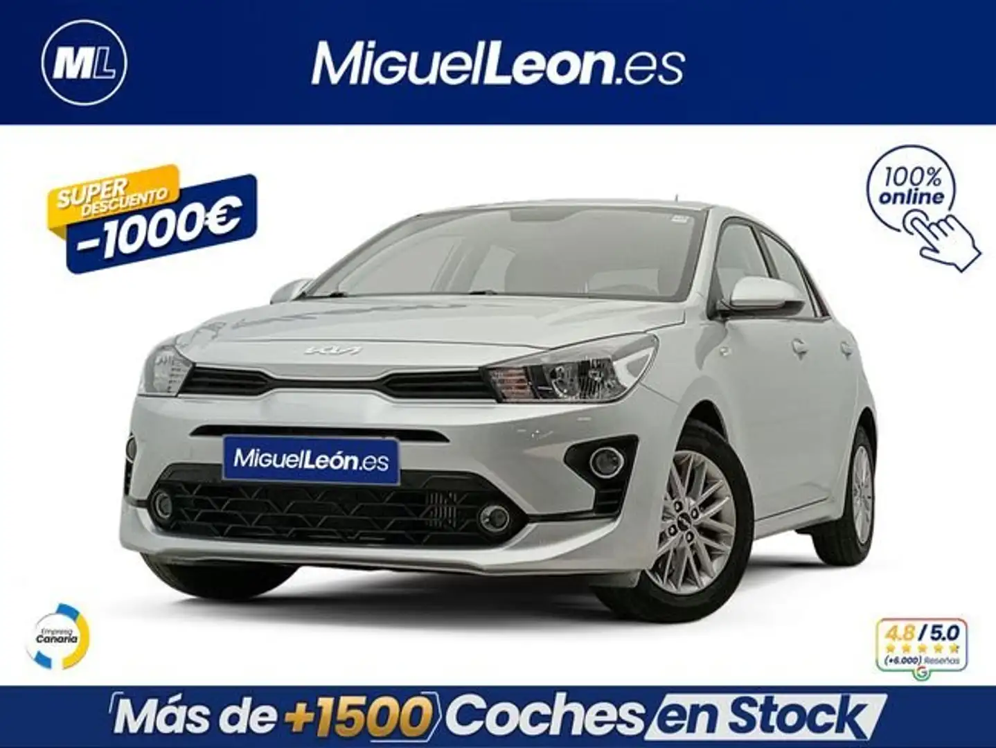 Kia Rio 1.0 TGDI 74kW (100CV) Klass Gris - 1