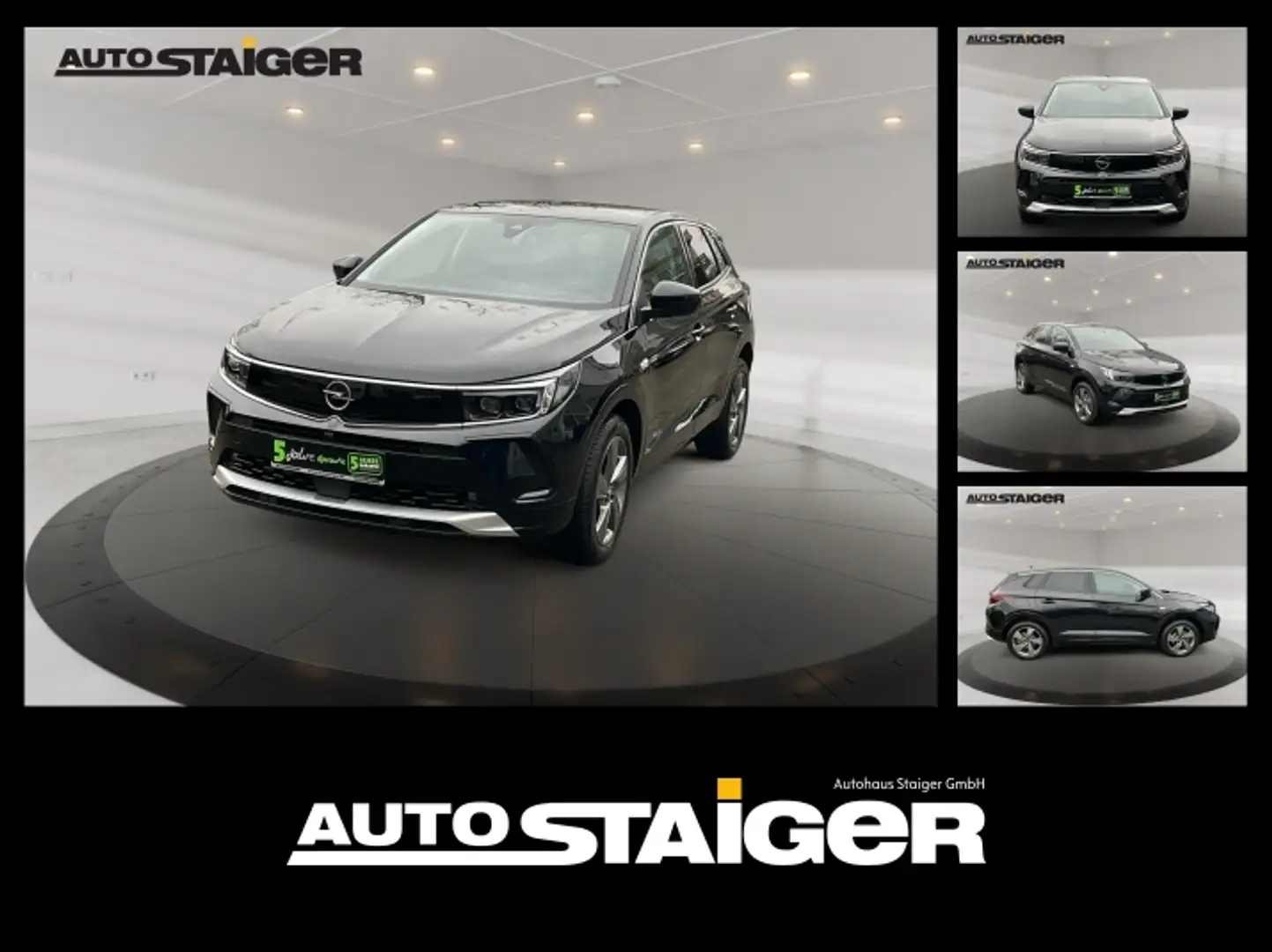 Opel Grandland 1.2 Turbo Elegance 360 Grad Kamera Schwarz - 1