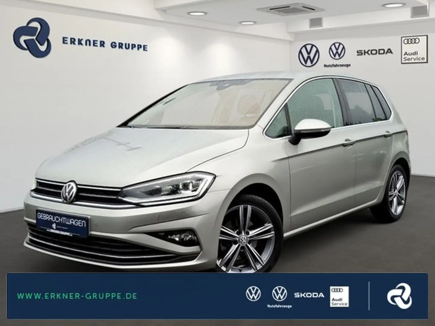 Volkswagen Golf Sportsvan 1.5TSI DSG Highline LED+ACC+NAVI+++ Zilver - 1