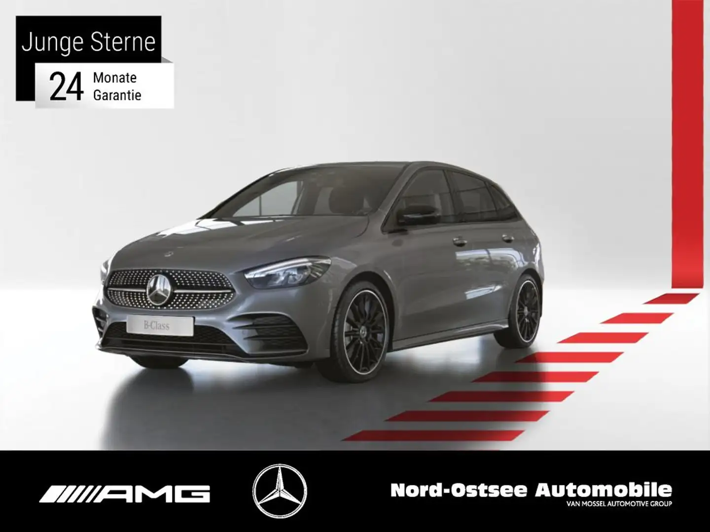 Mercedes-Benz B 250 4M AMG NIGHT PARKPAKET SOUND LED DAB NAVI Gri - 1