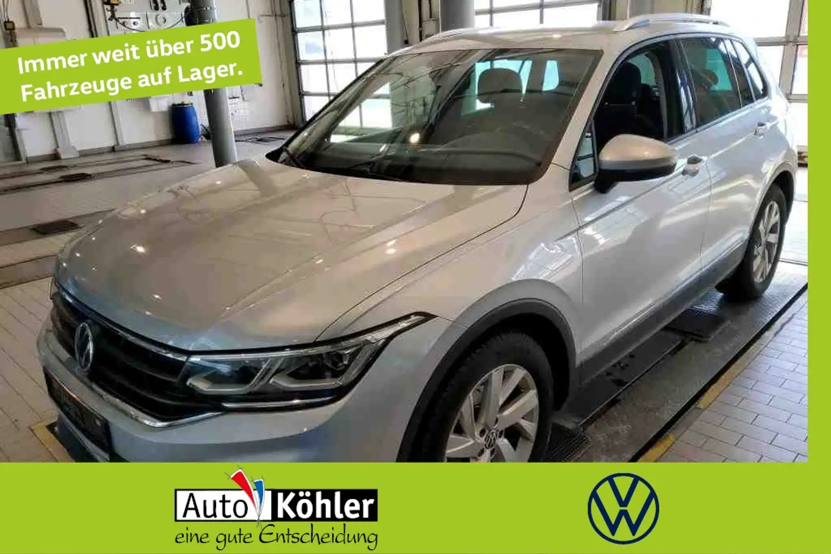 Volkswagen Tiguan Active TSi DSG Standheizung / AHK / Matrix Silber - 1