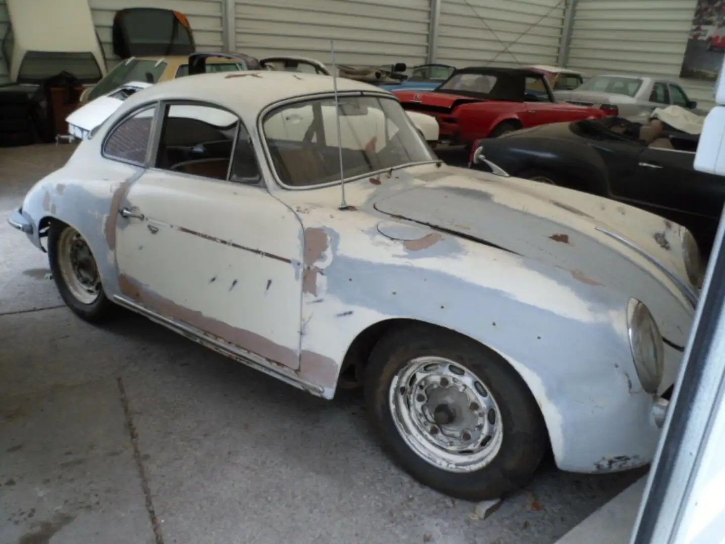Porsche 356 Super 90 matching zum Restaurieren fährt Blanco - 2