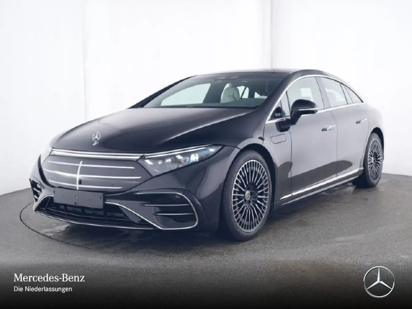 Mercedes-Benz EQS 450 AMG Fahrass Fondent 360° Pano Burmester Noir - 2
