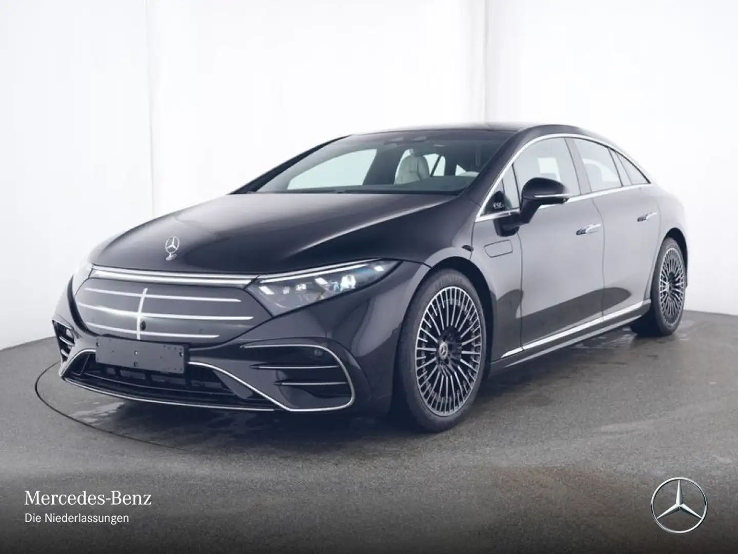 Mercedes-Benz EQS 450 AMG Fahrass Fondent 360° Pano Burmester Schwarz - 2