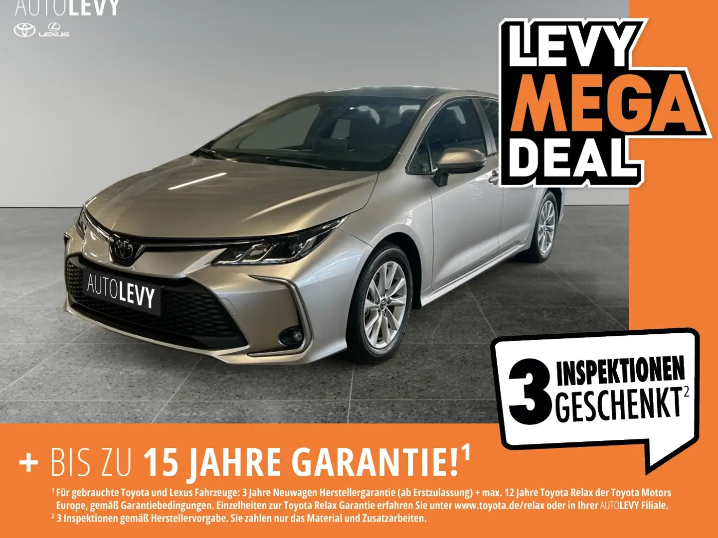 Toyota Corolla 1.5 Limousine +Sitzheizung+CarPlay+Kamera Silber - 1