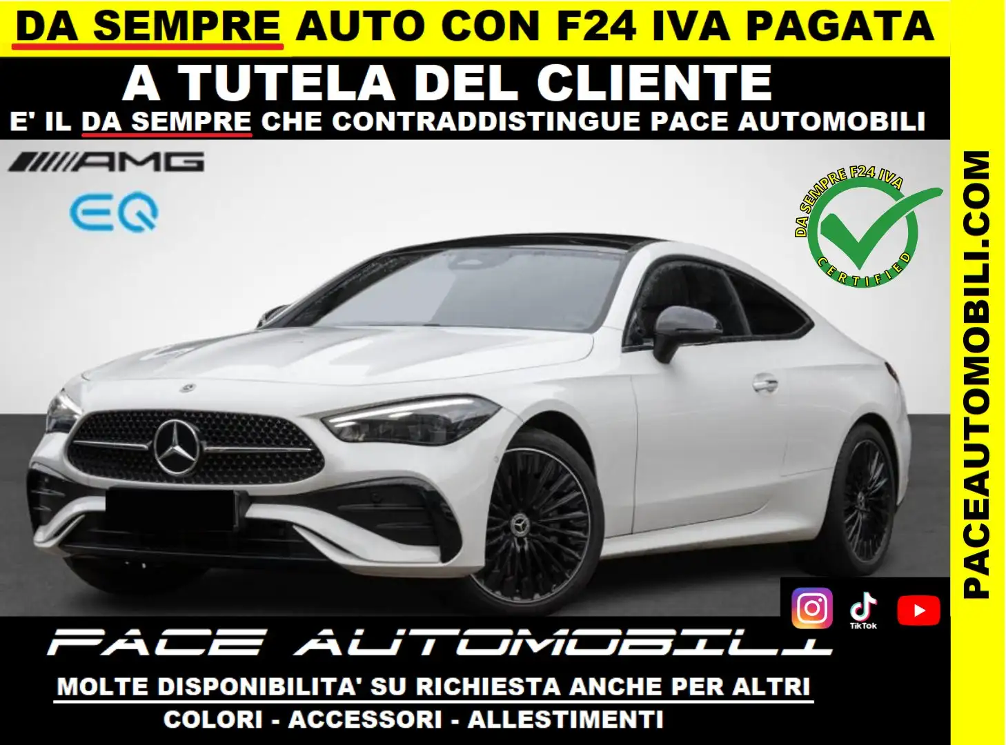 Mercedes-Benz CLE 200 AMG PREMIUM LED NAVI KAMERA NIGHT PACK 19"MBUX Bianco - 1