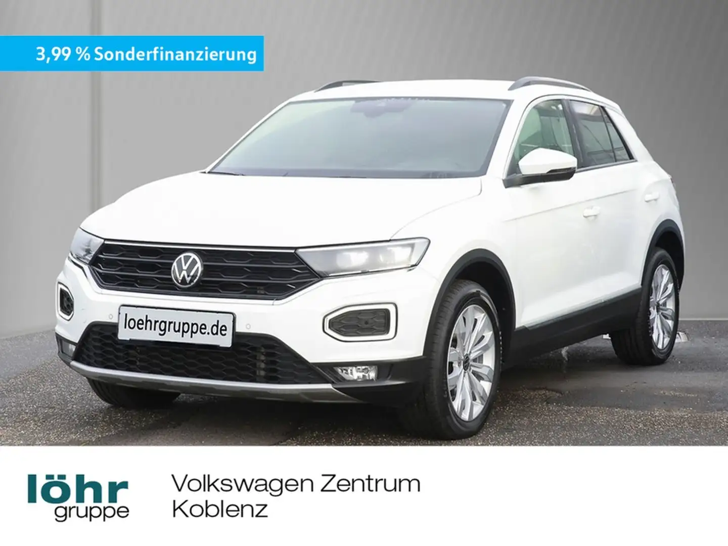 Volkswagen T-Roc 2.0 TDI DSG Sport 4Mo AHK/Navi/LED Weiß - 1
