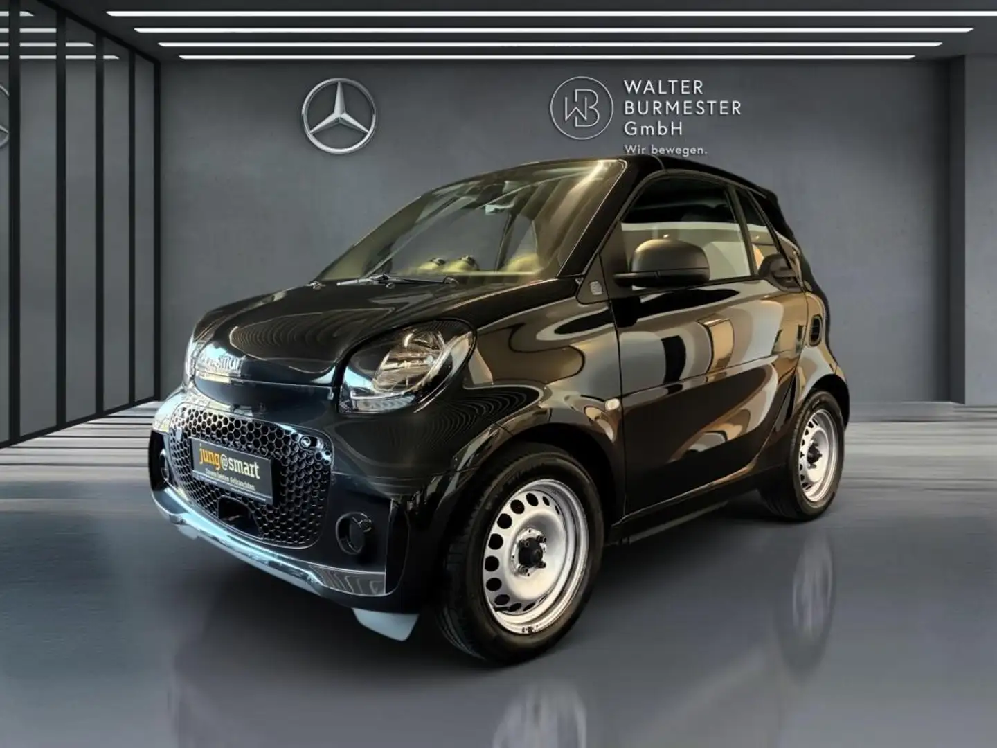 smart forTwo EQ  cab. SHZ+Klima+22kw-Bordl.+Tempomat Schwarz - 2