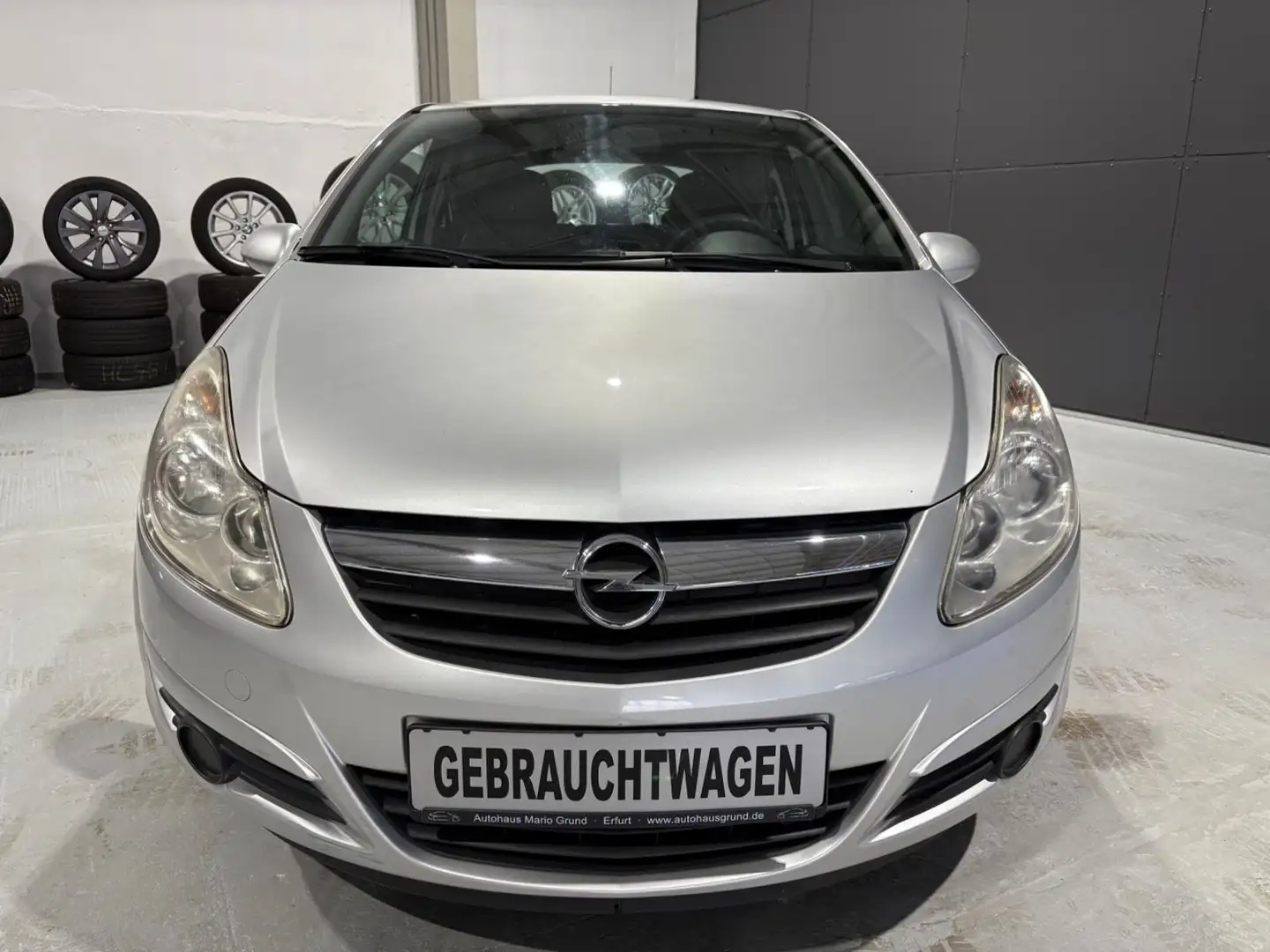 Opel Corsa D 1.0 Edition*Klimaanlage*ZV*1.Hand* Silber - 2